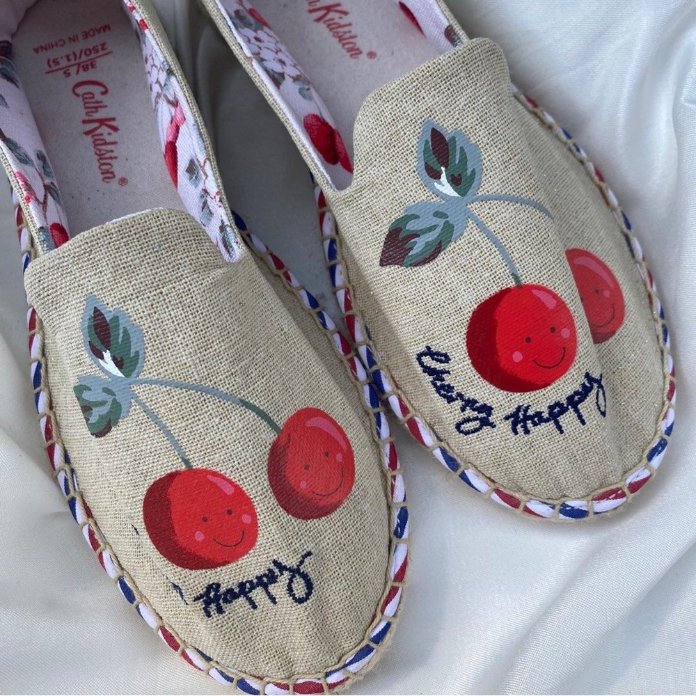 Cherry Happy Cath Kidston Espadrilles Flats